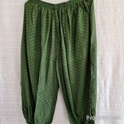 Silke bukser vintage saree grn m/xl