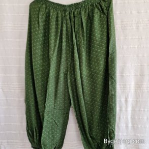 Silke bukser vintage saree grn m/xl