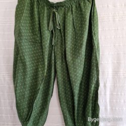 Silke bukser vintage saree grn m/xl