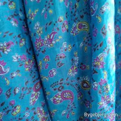 Silke bukser vintage saree blturkis m/xl