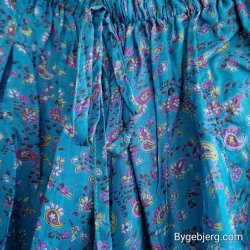 Silke bukser vintage saree blturkis m/xl
