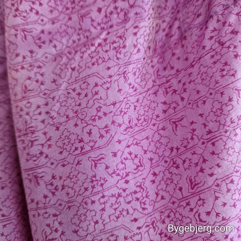Silke bukser vintage saree lys lilla m/xl