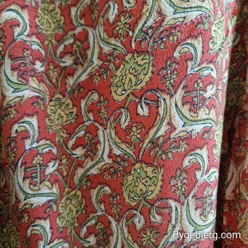 Silke bukser vintage saree varm rd m/xl