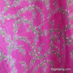 Silke bukser vintage saree klar pink m/xl