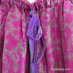Silke bukser vintage saree klar pink m/xl