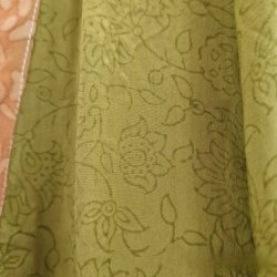 Silke kimono bygebjerg lang broderet m.blte No.15