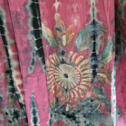 Silke kimono bygebjerg lang broderet tiedye m.blte No.16