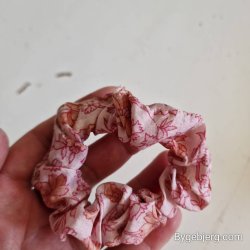 Scrunchies lyserd vintage silke Small