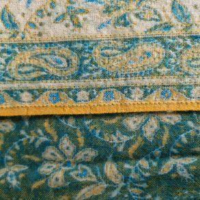 Meditationstppe grn/gul