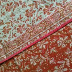 Meditationstppe brndt orange/brun/rd og rhvid