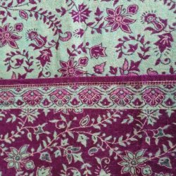 Meditationstppe varm lilla/lys turkis