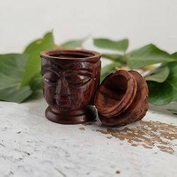 Buddha lille pilleske i tr