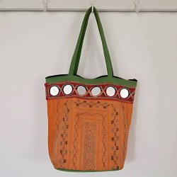 Vintage kantha taske orange