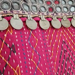 Vintage kantha taske pink