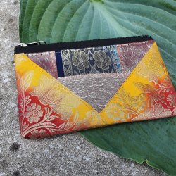 Luksus silke pung orangegul