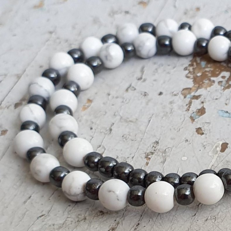 Mala braclet howlite