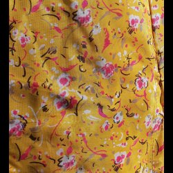 Tunika gul silke str. L/XL