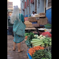 Silke Vintage taske turkis